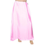 Women's Satin Petticoat Saree Satin Underskirt Sari Satin Silk Petticoat Underwear for Women - Color: Baby Pink